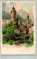 Hall in Tirol Zieher, Ottmar Nr. 1622 Compton, E. H. 1899 Lithographie / Mondschein