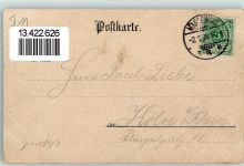 Gruss aus Elefant AK Jahrmarkt 1898 Lithographie