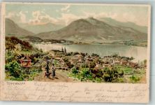 W8180 Tegernsee Zieher, Ottmar Nr. 1224 Compton, T. 1901 Lithographie / Mondschein