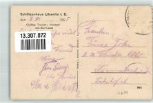 08294 O9407 Lößnitz Foto AK Schützenhaus Lössnitz Theatersaal Bühne