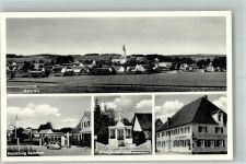 86453 W8901 Dasing Foto AK Tankstelle Handlung Reitmair Auto Kriegerdenkmal Gasthaus Lechner