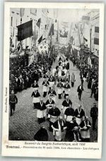 Tournai 1906 Foto AK Prozession