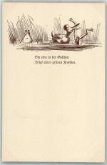 Serie 1 Nr. 7 aus den fliegenden Blättern Frösche Busch Wilhelm