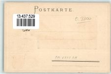 39218 O3300 Schönebeck Elbe Lithographie / Prägedruck Breiteweg Jacobikirche Wappen