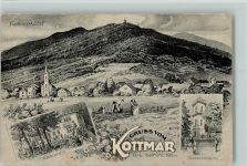 02708 O8701 Kottmarsdorf 1913 Künstlerkarte Aussichtsturm, Restaurant, Rübezahl Kunstverlag