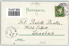 91781 W8832 Weißenburg i Bay 1900 Lithographie Progymnasium Apostelkirche Gasthaus Ludwigshöhe Kath. Kirche
