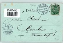 78144 W7230 Schramberg 1901 Lithographie Ruine Nippenburg Rose
