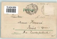 01809 O8312 Mügeln 1902 Lithographie Schule Albertstraße