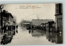92230 Gennevilliers - Crue de la Seine Rue de la Parfumerie Hochwasser Parfüm