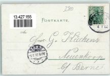 26121 W2900 Oldenburg 1902 - Hauptbahnhof Porträt Friedrich August Großherzog