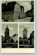 97350 W8717 Mainbernheim - Nürnbergertor Würzburgertor Brauerei Gasthof z. Falken