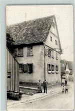 75447 W7137 Sternenfels Foto AK Gasthaus Rössle Ort handschriftlich