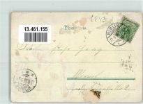 68647 W6843 Biblis 1899 Gebrauchsspuren Kirchweihe Lithographie