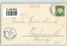 89335 W8873 Ichenhausen 1904 Lithographie Schule Krankenhaus Kirche mit Rathaus