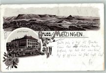 72555 W7430 Metzingen , Württ 1894 Vorläufer Hotel Sprandel