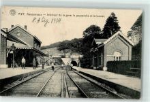 Nessonvaux Nessonva 1914 - Bahnhof Interieur de la gare la passerelle et le Tunnel Fahrrad
