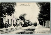 16200 Jarnac 1918 - Bahnhof Arrivee du Train d`Angouleme Eisenbahn