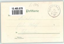 97337 W8716 Dettelbach 1898 Lithographie Kriegerdenkmal Faltertor Brückentor Rathaus