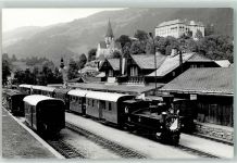 8850 Murau - Bahnhof Dampflok StmLB U43 mit UM 50 Ankunft Ort handschriftlich