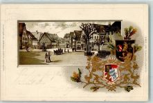 90518 W8503 Altdorf b. Nürnberg 1902 Prägedruck Unterer Marktplatz Passepartout