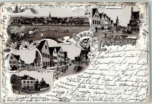 84085 W8301 Langquaid Lithographie Marktplatz