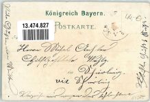84085 W8301 Langquaid Lithographie Marktplatz