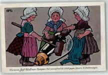 Werbung Wolfram Lampen Lampe 1914 Künstlerkarte