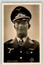 Hauptmann Joppien Foto Hoffmann R 9 Ritterkreuzträger Foto AK