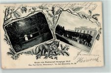 15344 O1260 Strausberg 1906 - Gasthaus zum Hungrigen Wolf