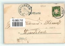91757 W8830 Treuchtlingen 1901 Lithographie Schloß Bahnhof Rathaus