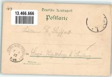 04720 O7300 Döbeln 1897 Gebrauchsspuren Realgymnasium Post Körnerplatzschule Lithographie