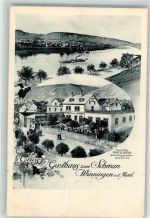 56333 W5406 Winningen , Mosel 1916 - Gasthaus zum Schwan Mosel