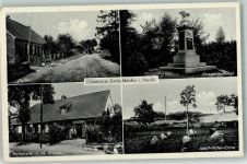 17168 O2051 Küsserow - WK II Dorfstraße Kriegerdenkmal Handlung Kolonialwaren Bröcker Adolf Hitler Eiche