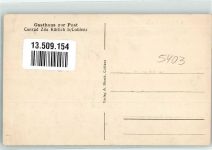 56218 W5403 Kärlich Gebrauchsspuren Gasthaus zur Post Kirche St. Mauritius