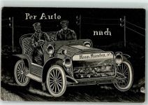 34346 W3510 Hann. Münden 1906 - Per Auto nach Hann. Münden