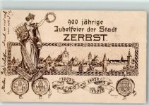 39261 O3400 Zerbst 1907 - 900 Jährige Jubelfeier 1907 Stadtwappen Siegeskönig