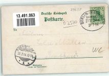 39638 O3570 Gardelegen 1904 - Eichenblatt Kriegerdenlmal Rathaus Kaiser Wilhelm-Denkmal Bahnpost Berlin-Hannover Zg. 204