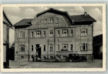 98634 O6101 Oberweid Foto AK Gasthaus zur Rhön Emailleschild Coca Cola