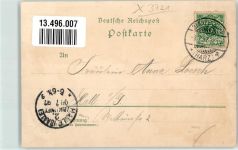 38889 O3721 Wendefurth 1897 Gebrauchsspuren Gasthaus zur Erholung Lithographie