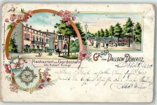14727 O1831 Döberitz 1899 Gebrauchsspuren Gasthaus zum Gardestern Litho