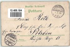 14727 O1831 Döberitz 1899 Gebrauchsspuren Gasthaus zum Gardestern Litho