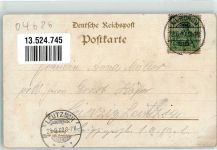 04685 O7246 Nerchau 1900 Gebrauchsspuren Kaiserl. Postamt Beamtenschule Wiesenbad Lithographie