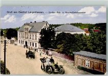 08412 O9624 Langenhessen 1916 Fotomontage AK Gasthaus Langenhessen Ball- u. Garten-Etablissement