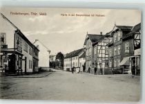 99898 O5803 Finsterbergen Foto AK Hauptstraße Postamt Tabakwareneschäft Karte um 1910-20