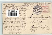 99885 O5807 Ohrdruf 1913 Foto AK Hermannstraße Brunnen Vignette Soldatenbrief