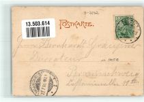 04680 O7241 Colditz 1901 Gebrauchsspuren Heimatfest zu Colditz 1901 Kloster Paulinzella Madonnenfigur