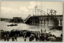 50667 W5021 Köln Altstadt-Süd 101 1908 Foto AK Eingestürzte Südbrücke 9.Juli 1908 Baugerüst