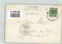 16359 O1296 Biesenthal b Bernau b Berlin 1899 Mondschein Seeschlößchen