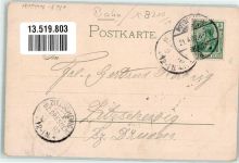 01705 O8210 Potschappel 1902 Gebrauchsspuren Bahnhof Potschappel Passepartout