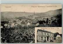 68700 Steinbach 1915 Foto AK Gasthaus zur Traube Postamt Feldpost WK I